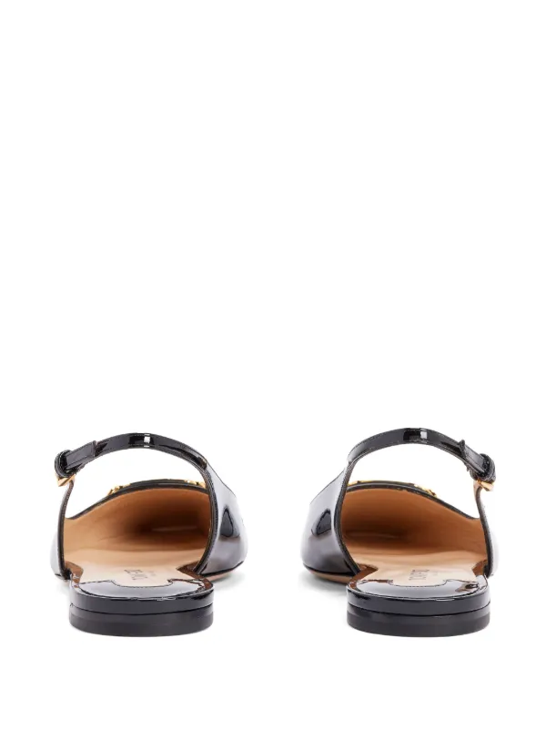 TOM FORD Whitney スリングバック フラットシューズ | ブラック