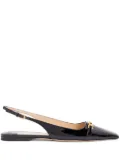 TOM FORD Whitney leather slingback ballerina shoes - Black