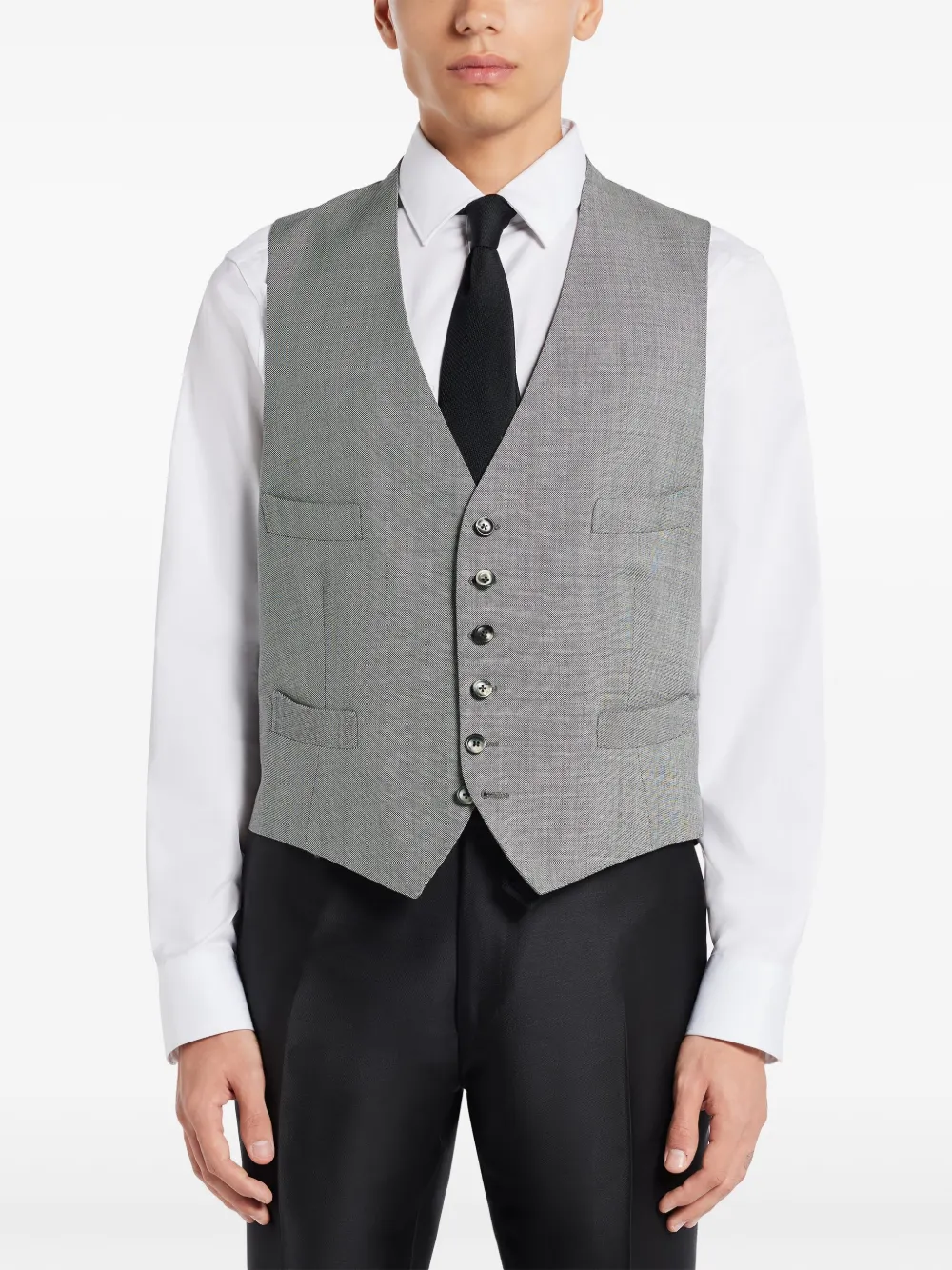 TOM FORD Gilet met knopen Grijs