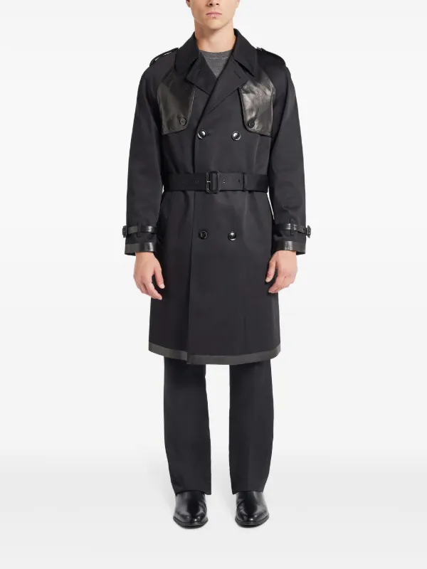 TOM FORD Panelled Trench Coat | Black | FARFETCH