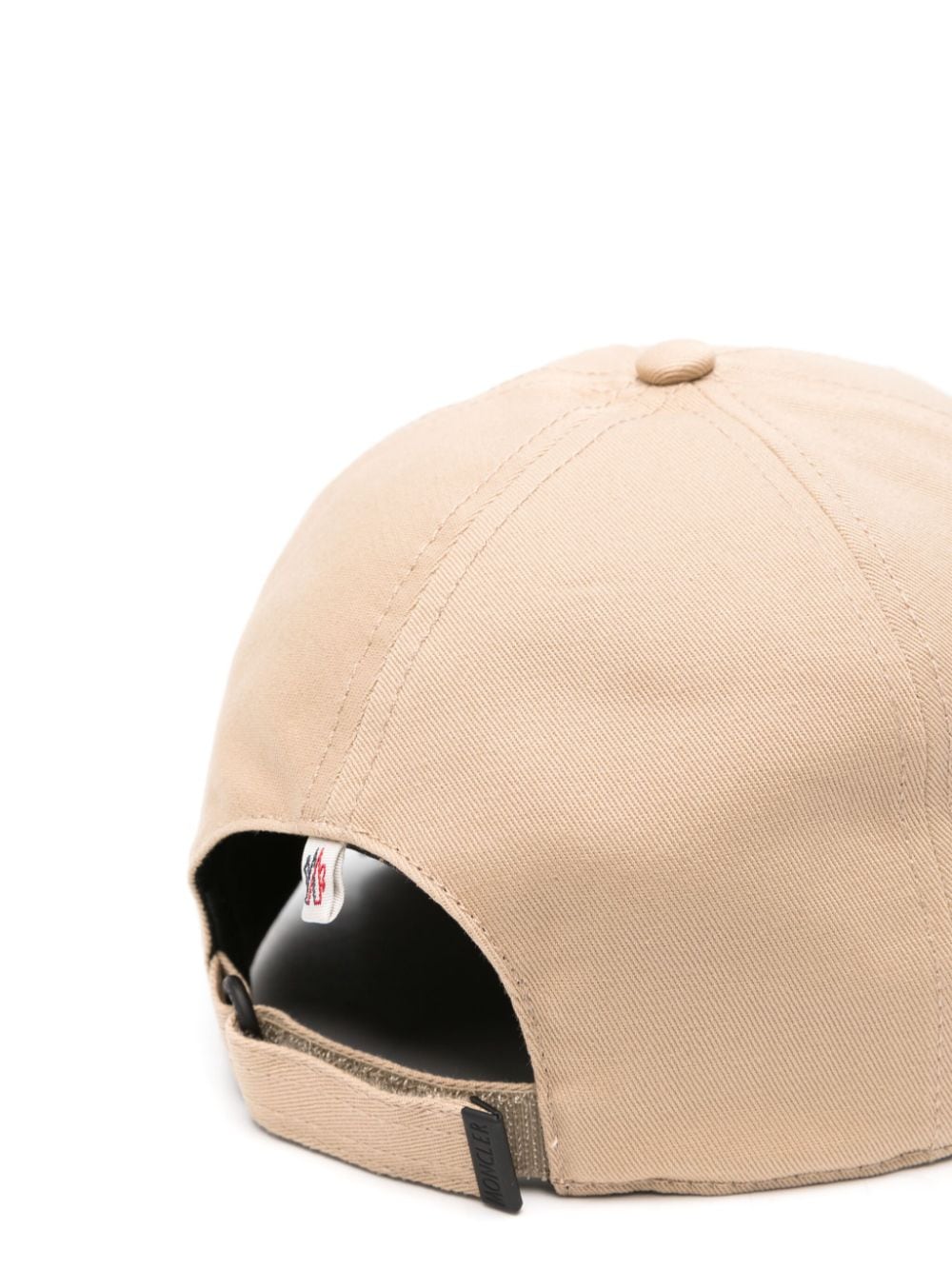 Shop Moncler Logo Patch Baseball Cap In Neutrals