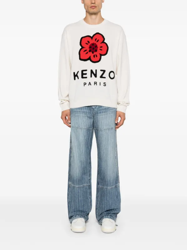 【送料&関税込】Kenzo Boke Flower Sweater Kenzo Boke Flower Sweater | White | FARFETCH