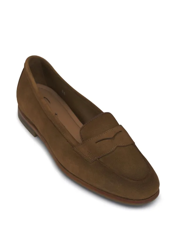 【★完売必至★】Santoni ☆ スエード Carla ローファー Santoni Carla ローファー | ブラウン | FARFETCH JP