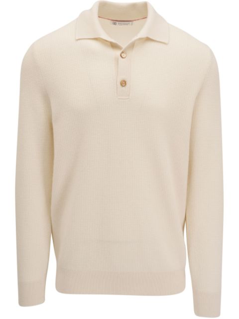 Brunello Cucinelli cashmere polo jumper Men