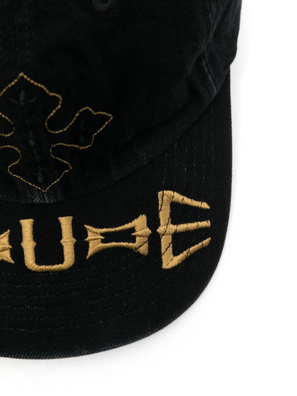 RHUDE logo-.embroidered cap - Zwart