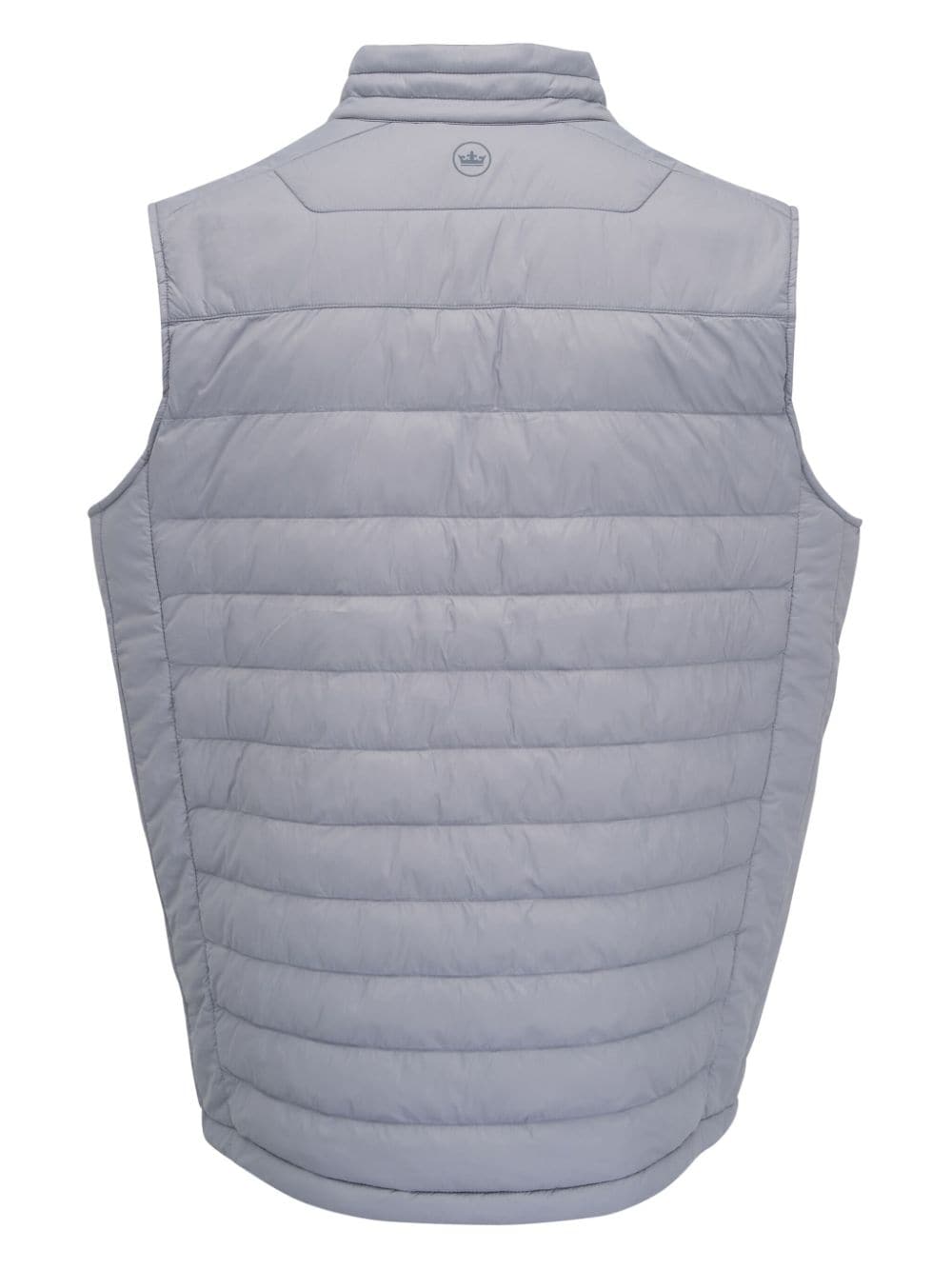 Peter Millar logo-embroidered puffer gilet - Grijs