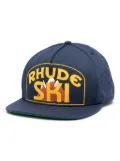 RHUDE logo-print cap - Blue