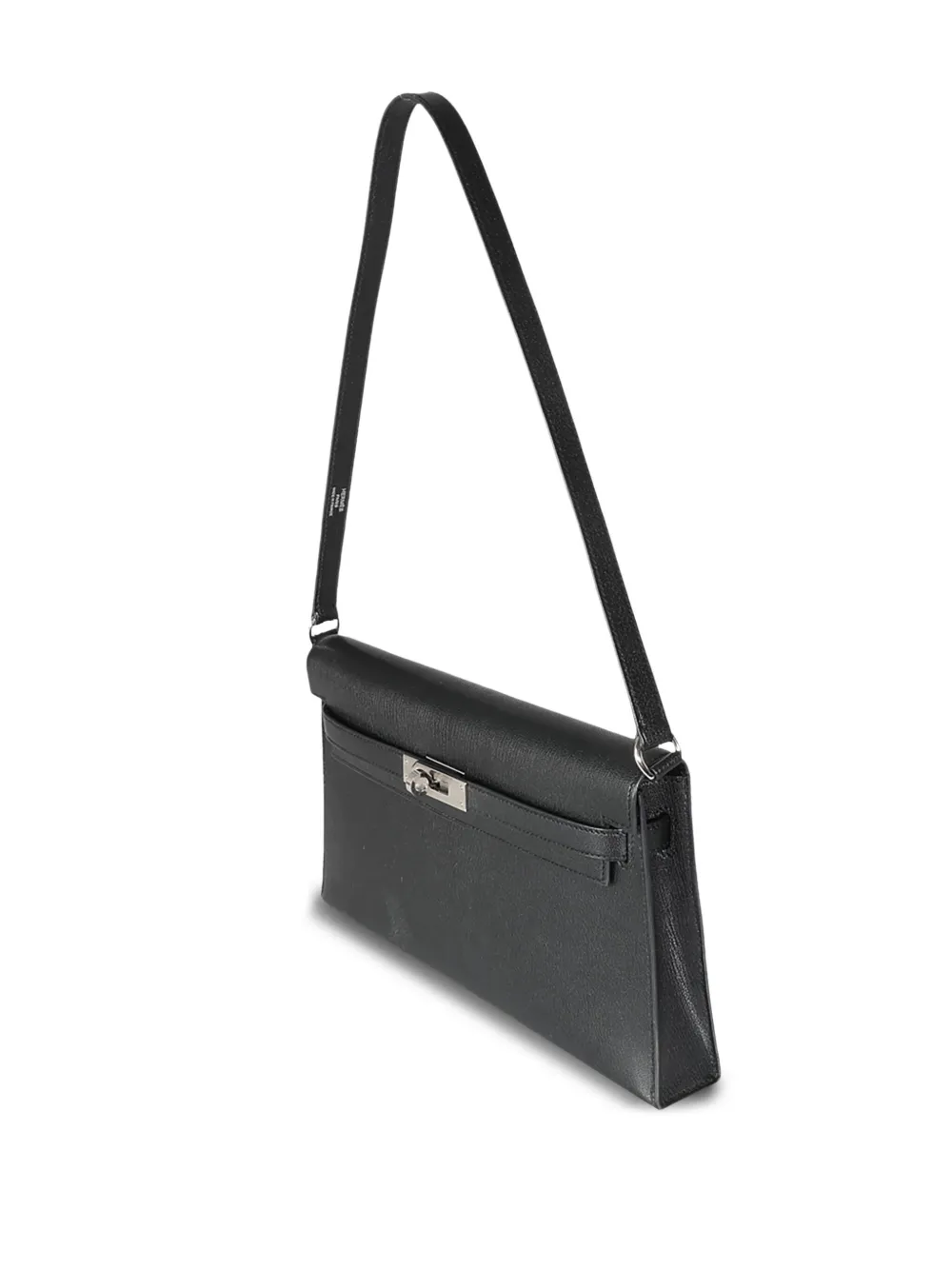 Pre-owned Hermes Kelly Elan Shoulder Bag In Black