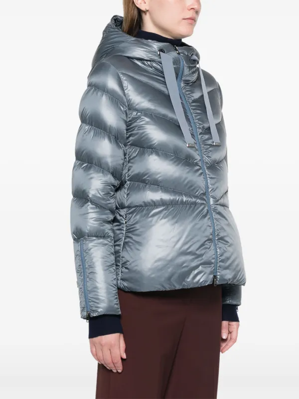 ◆HERNO(ヘルノ) フーデッド パデッドコート Herno フーデッド パデッドコート | ブルー | FARFETCH JP