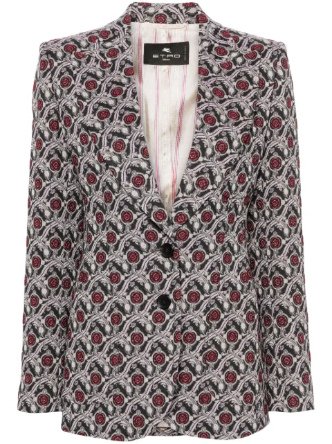 ETRO patterned-jacquard blazer