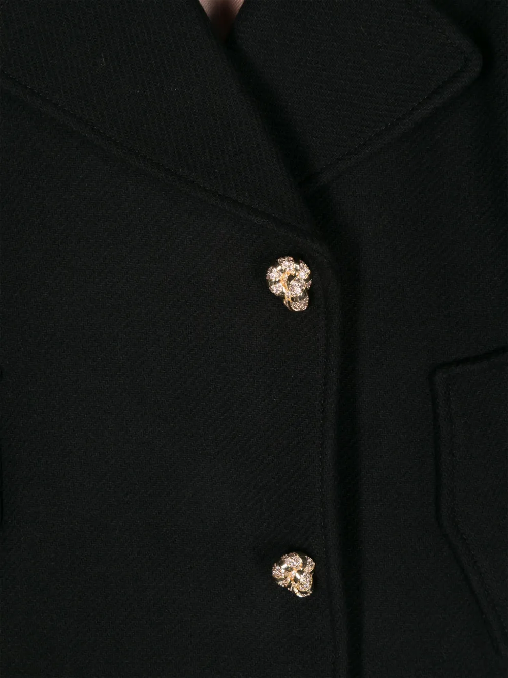 LANVIN ENFANT NOTCHED-LAPELS COAT