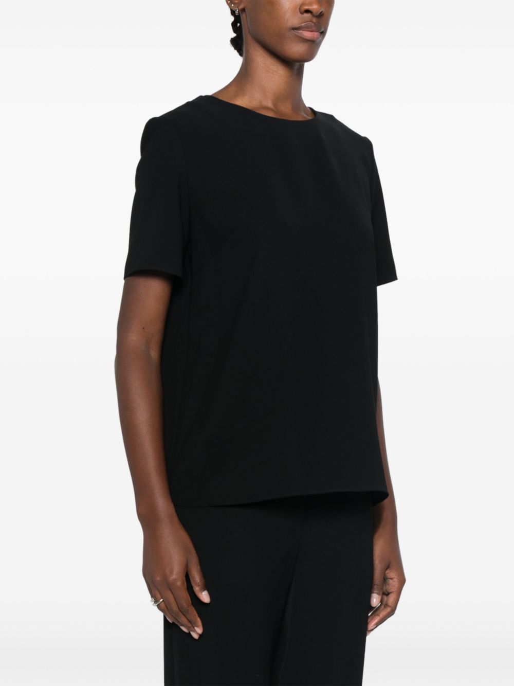 Shop P.a.r.o.s.h Poker Blouse In Black