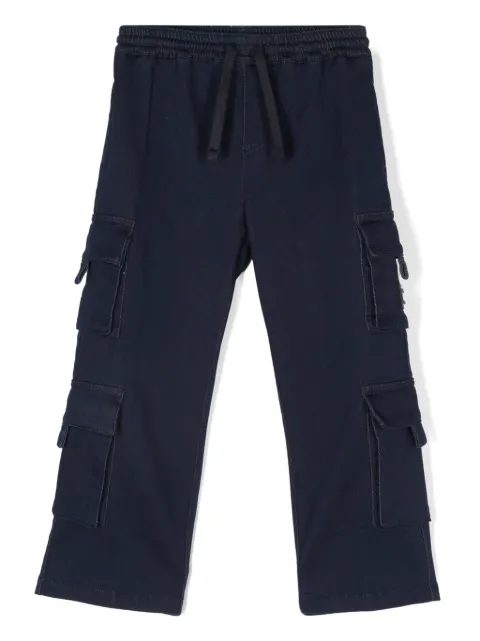 Dolce & Gabbana Kids logo-plaque cargo trousers