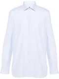 Zegna mini-check shirt - Blue