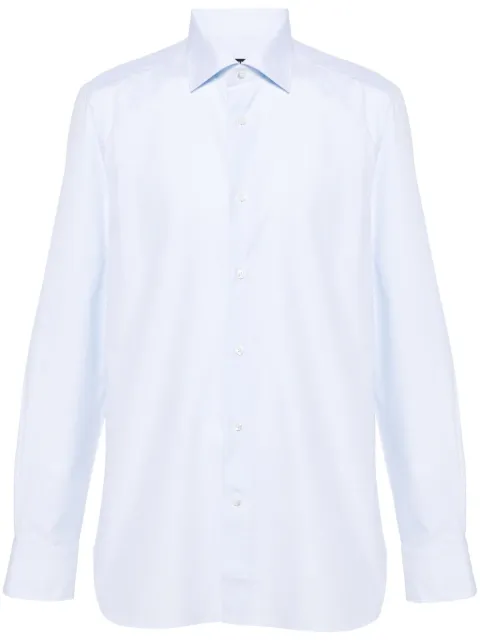 Zegna chemise à petits carreaux