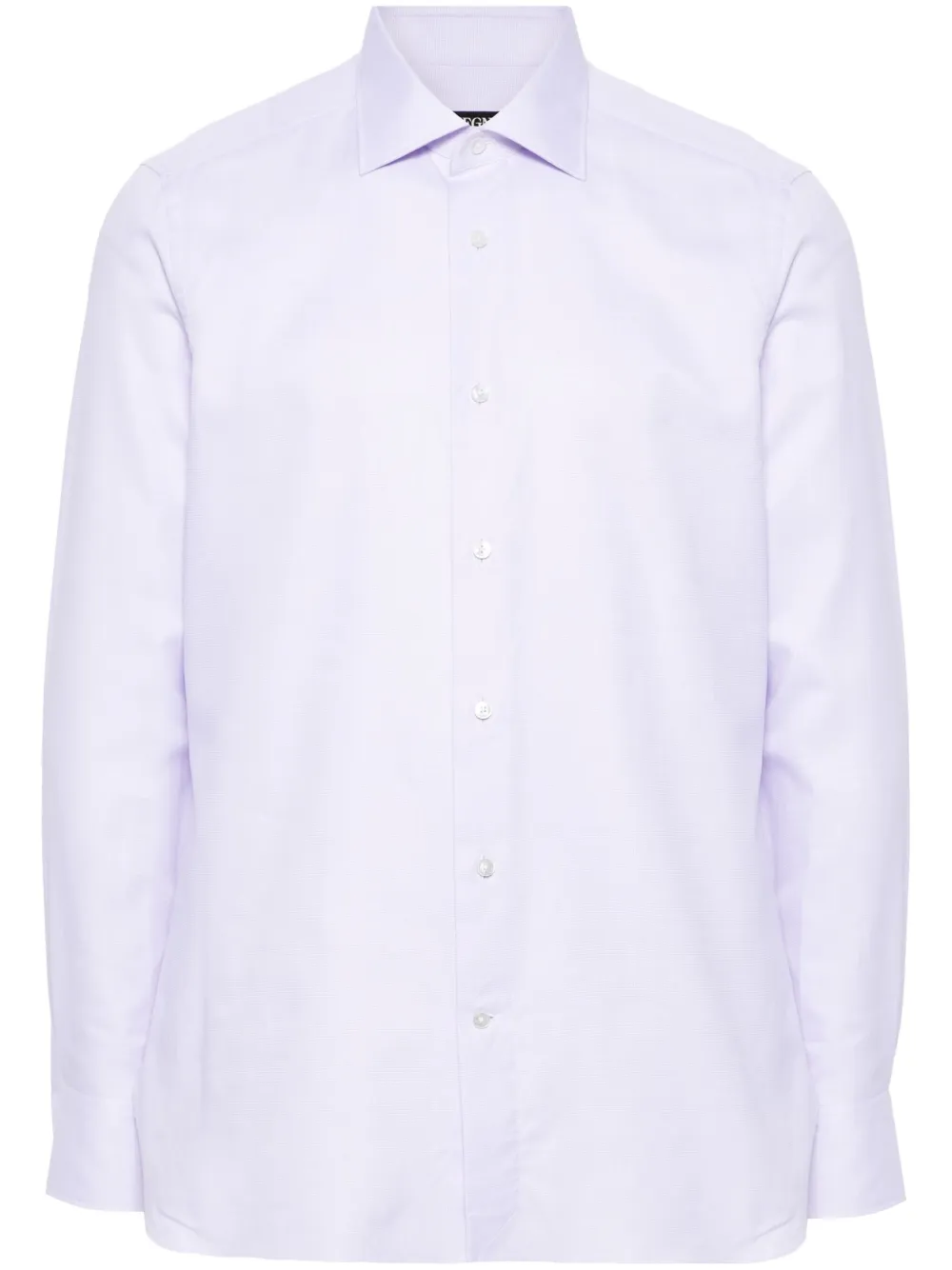 Zegna patterned-jacquard shirt | Purple | Image 1