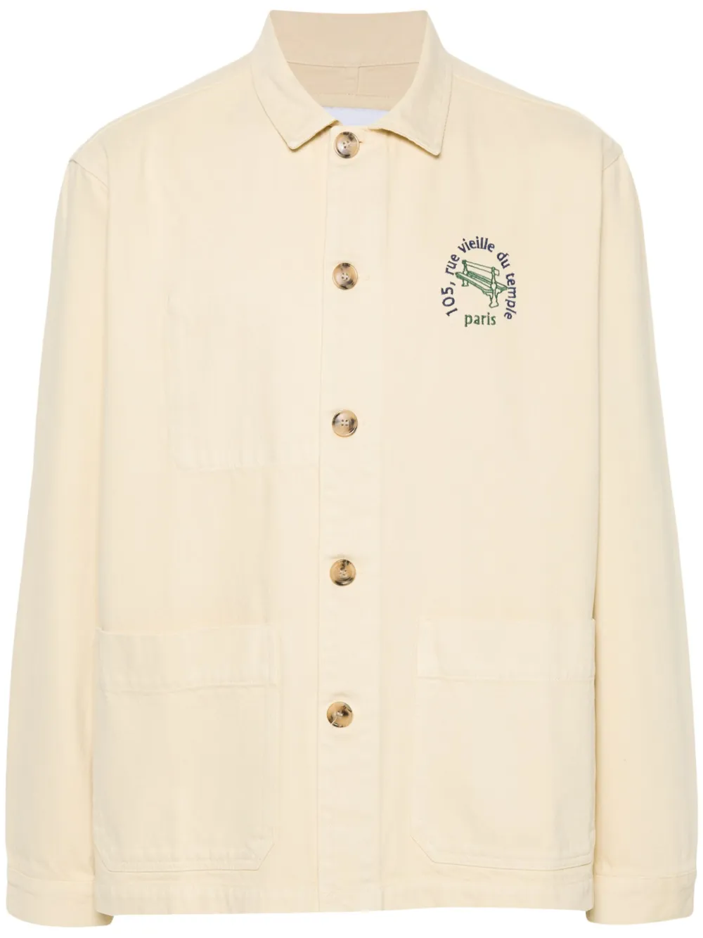 Maison Labiche Vieille Du Temple Sébasto Jacket In Yellow