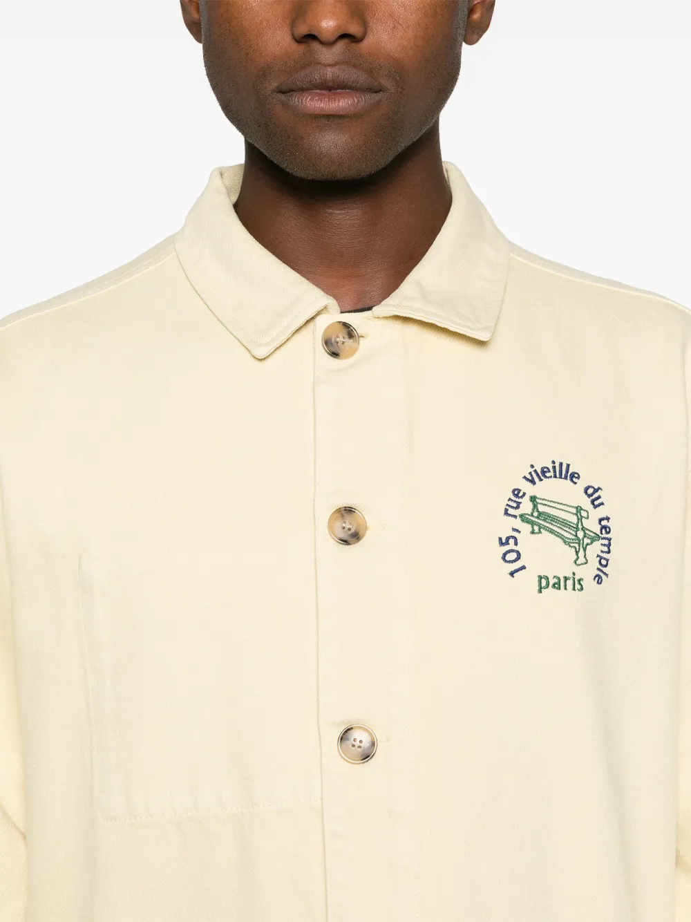 Maison Labiche Vieille Du Temple Sébasto Jacket In Yellow