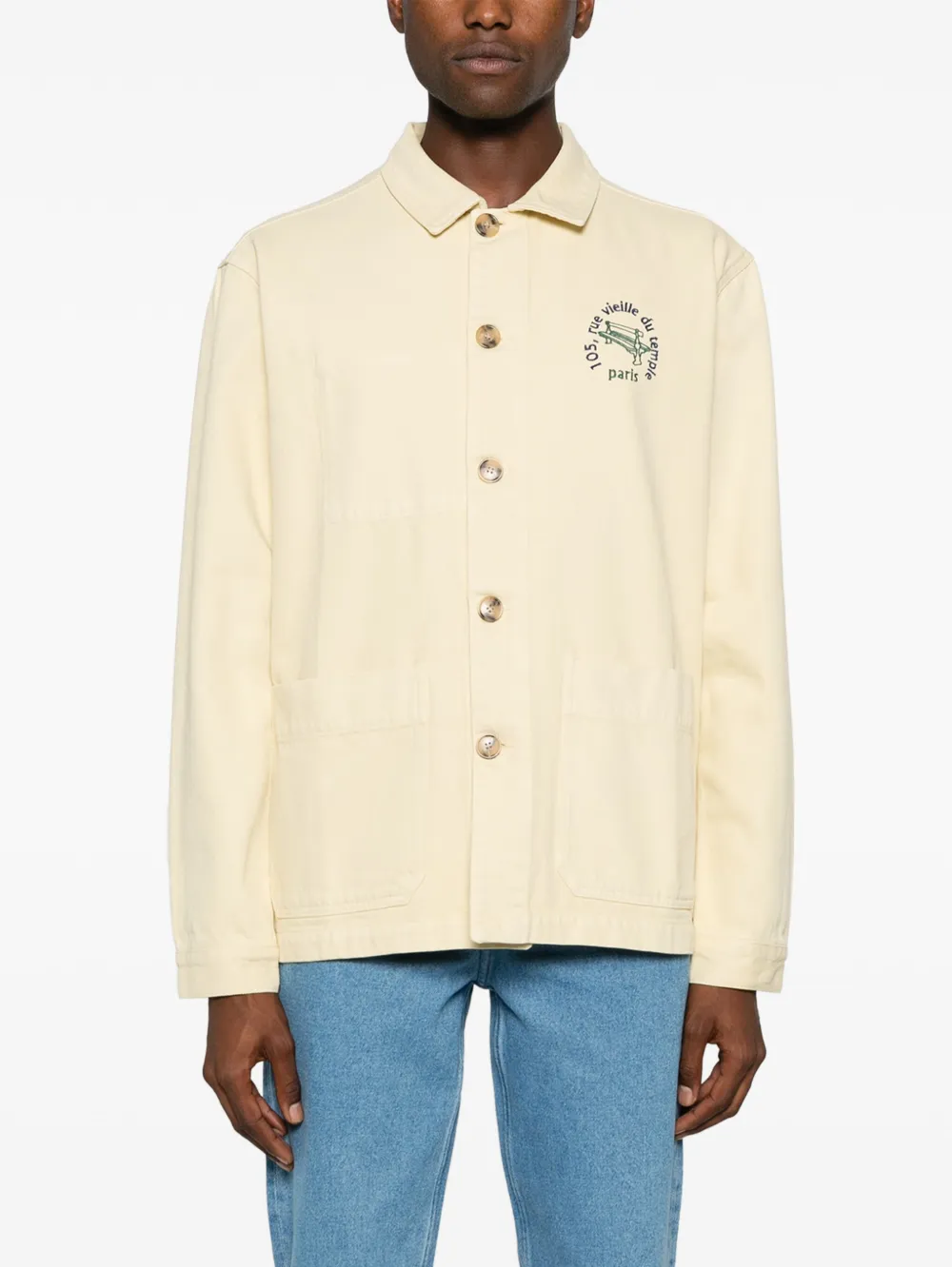 Maison Labiche Vieille Du Temple Sébasto Jacket In Yellow