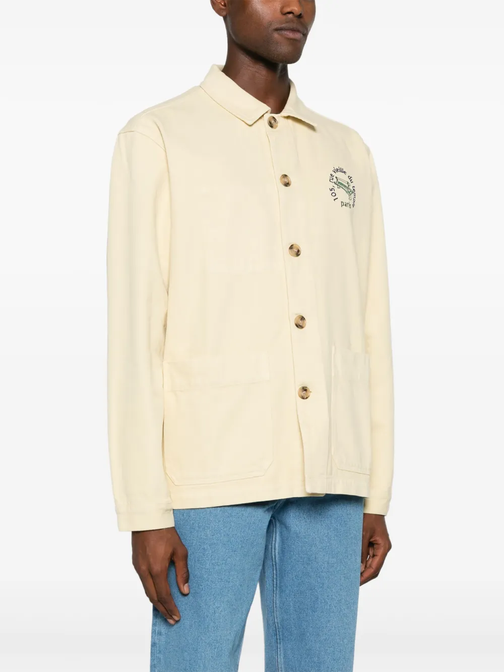 Maison Labiche Vieille Du Temple Sébasto Jacket In Yellow