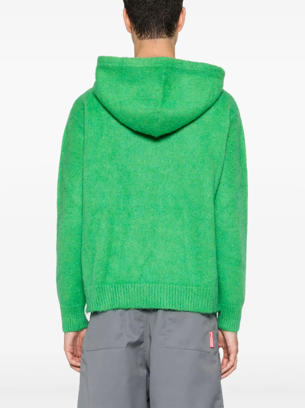 Autry Gebreide hoodie Groen
