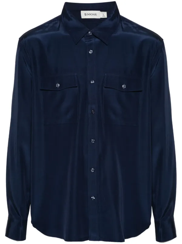 Simkhai Niall Shirt in Blue