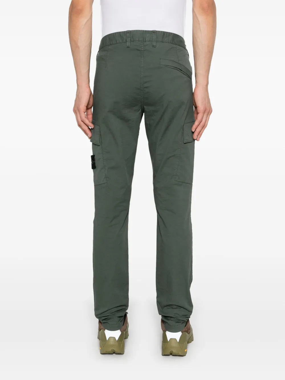 Stone Island Broek met Compass-logopatch Groen
