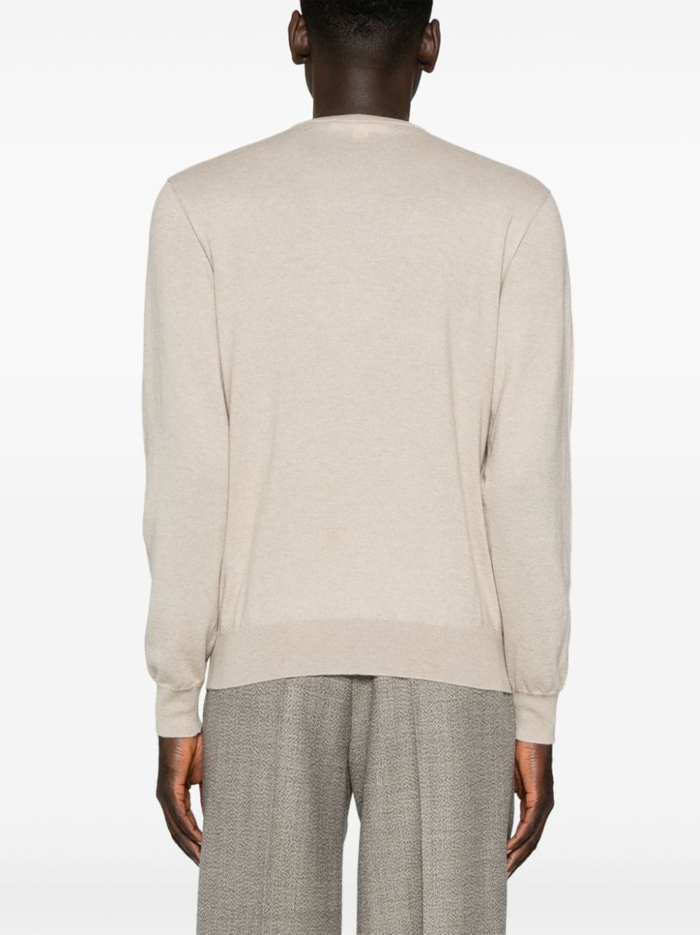 Shop Ralph Lauren Purple Label Cashmere Sweater In Nude