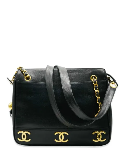 HOT SALE CHANEL 1994-1996 Triple CC crossbody bag Men