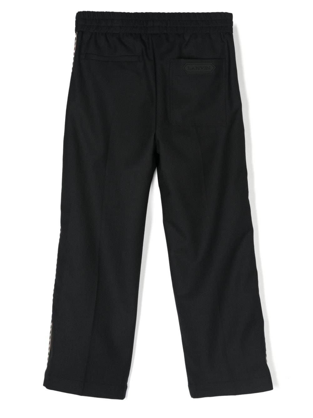 Lanvin Enfant Broek met logopatch - Zwart