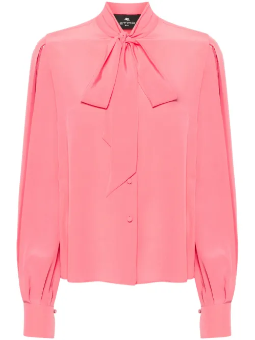 Blouse en soie à col lavallière - ETRO - Modalova