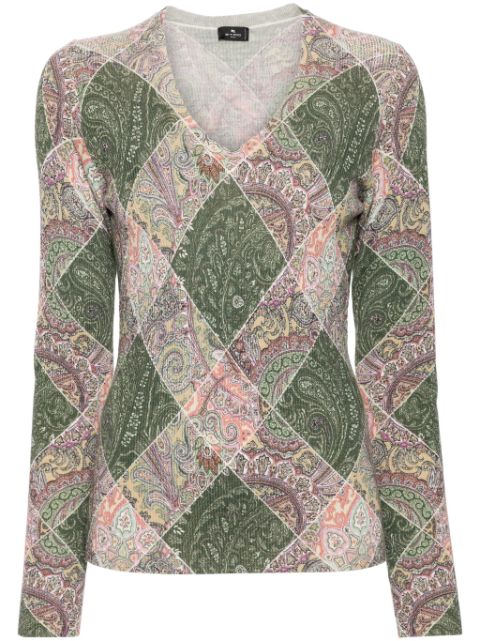 ETRO diamond-pattern sweate Women