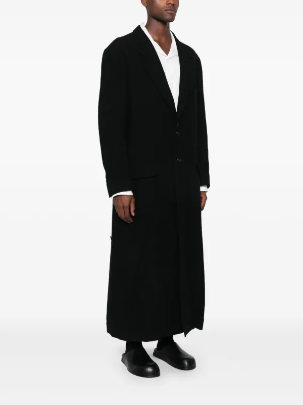Yohji yamamoto wool coat store