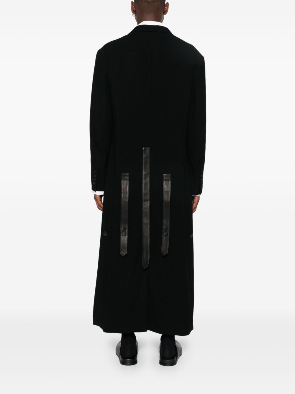 Yohji Yamamoto Wollen jas - Zwart