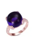 Anabela Chan 18kt rose gold vermeil Sugarloaf amethyst ring - Pink