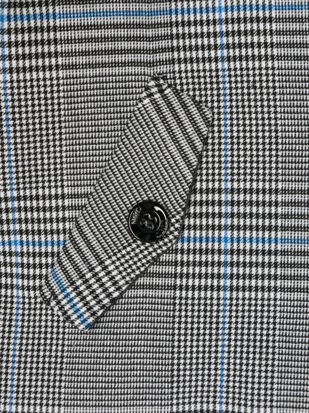 LIU •JO TARTAN-PATTERN BLAZER