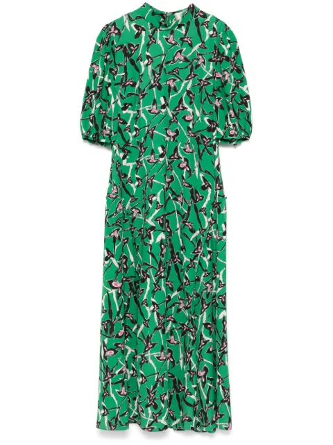 Robe DVF Diane Von Furstenberg – Midi Grise, Coupe Droite, Taille UK 8, Occasion Très Bon état