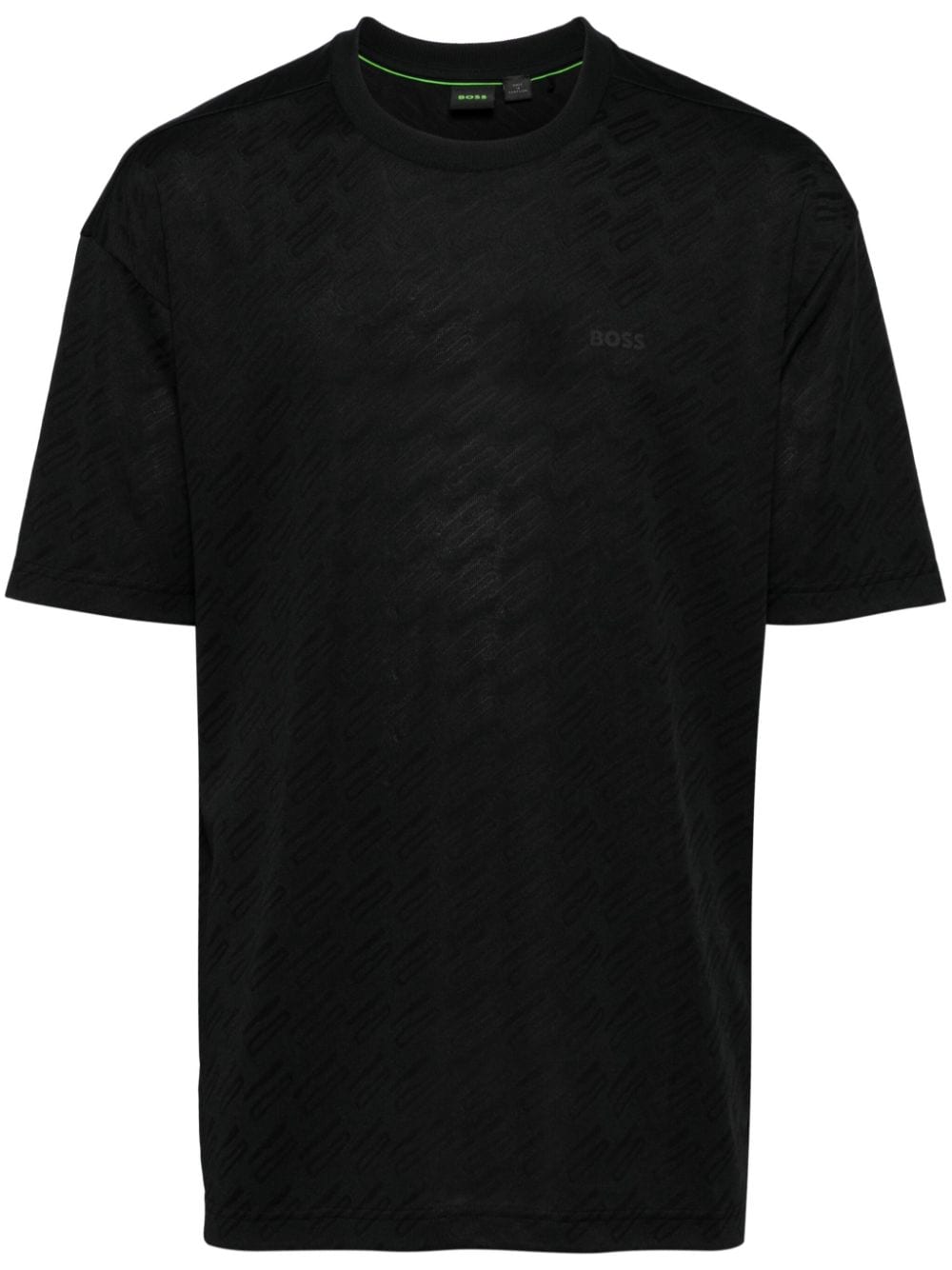 Shop Hugo Boss Logo-print T-shirt In 黑色