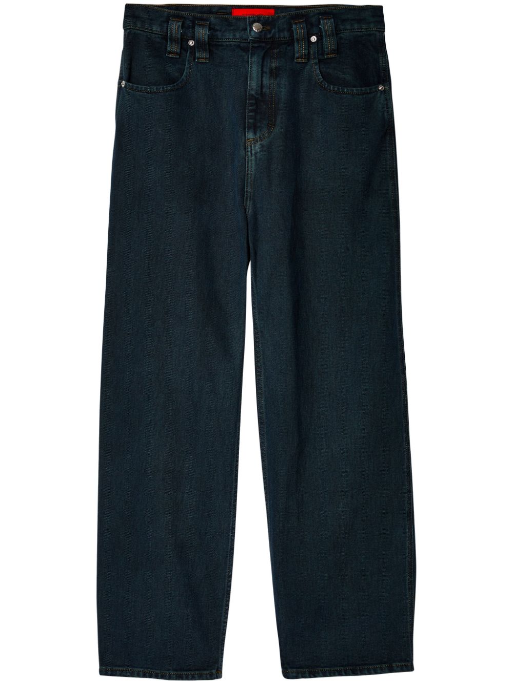 Shop Eckhaus Latta Baggy Jeans In Blue