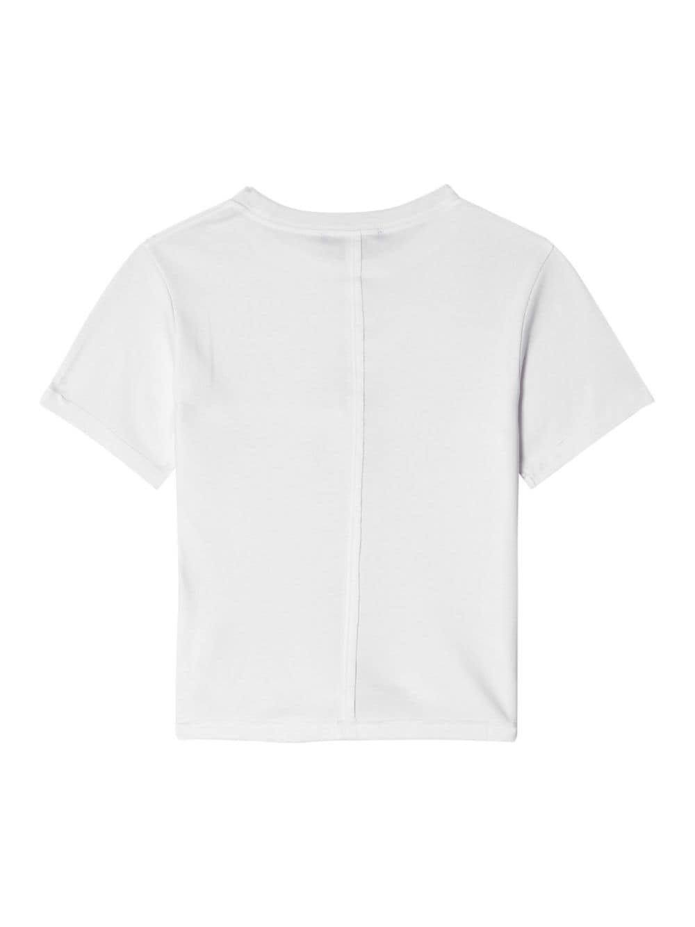 Eckhaus Latta Lapped baby tee - Wit