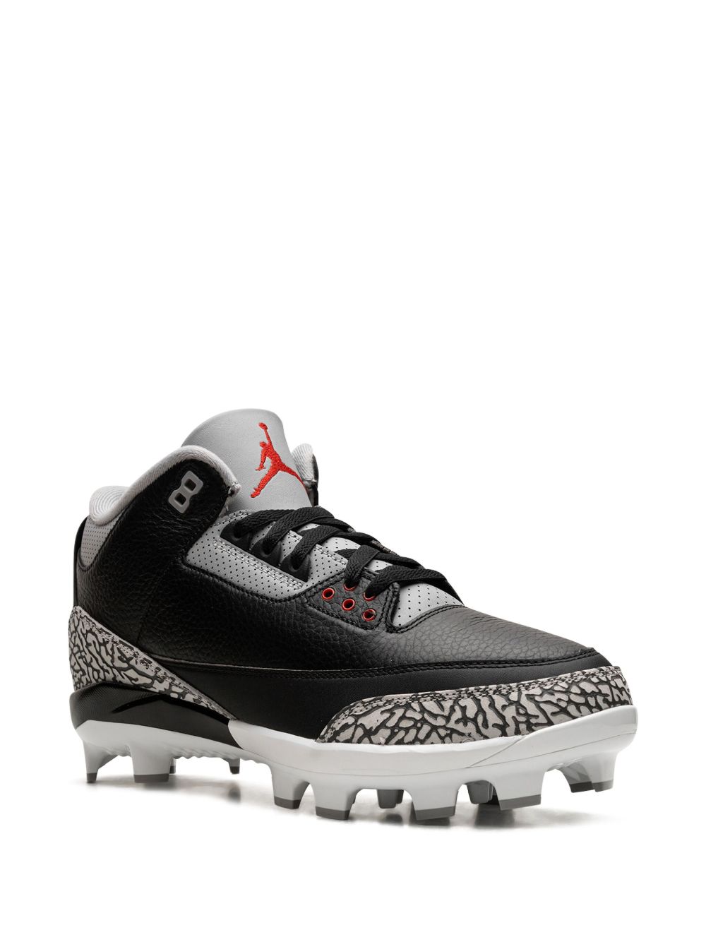 Jordan Air Jordan 3 Retro "Black/Fire Red/Cement Grey/White" sneakers - Zwart