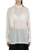 Issey Miyake sheer blouse - White