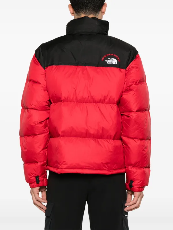 Red north face down jacket on sale