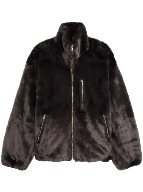 Song For The Mute faux fur track jacket