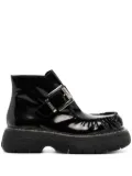 MSGM buckle platform boots - Black