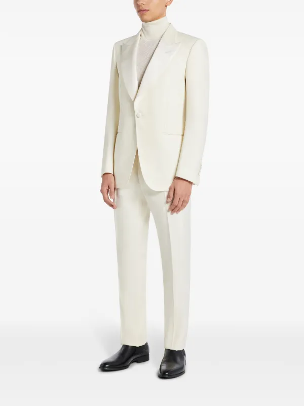 TOM FORD single-breasted Blazer | White | FARFETCH