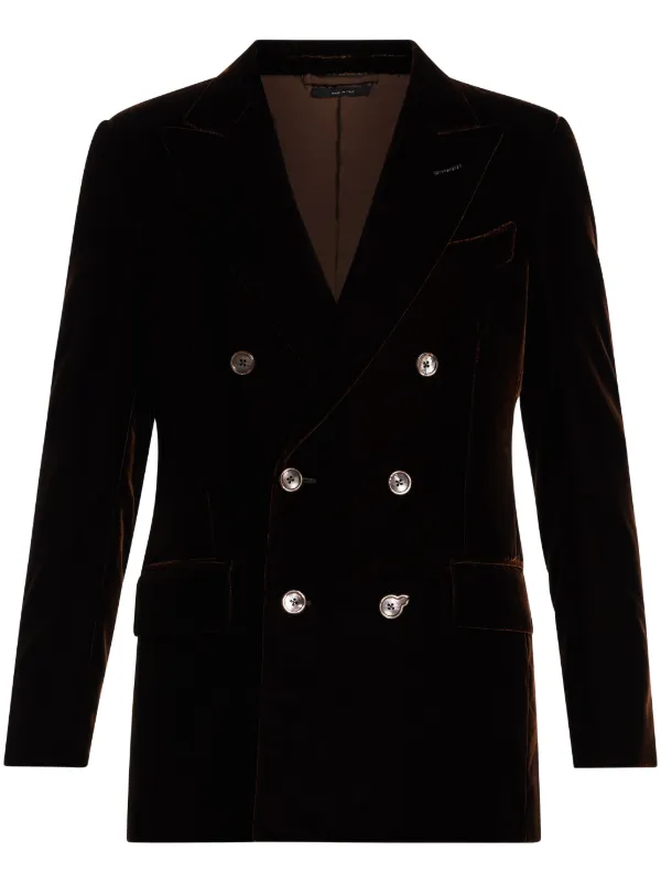TOM FORD ダブルブレスト テーラードジャケット ブラック TOM FORD double-breasted Blazer | Black | FARFETCH