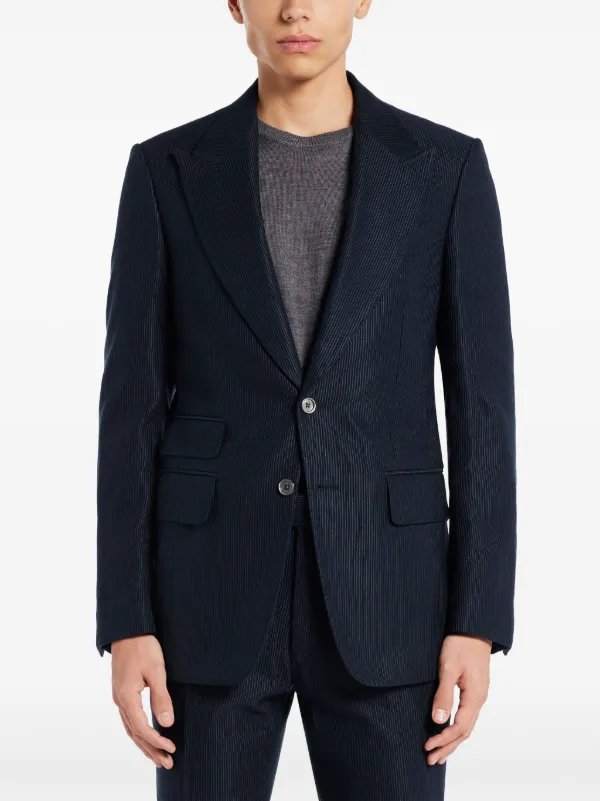 【TOM FORD】 TOM FORD single-breasted Blazer | Blue | FARFETCH