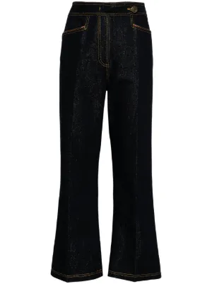 ETRO★レディースジーンズ ETRO floral-print Jeans | Blue | FARFETCH