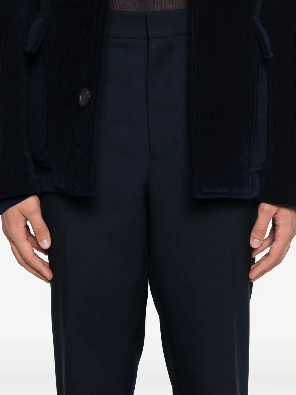 Shop Ami Alexandre Mattiussi Tailored Trousers In Blue